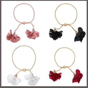 Lot of 4 INC bracelets and INC long stone necklace